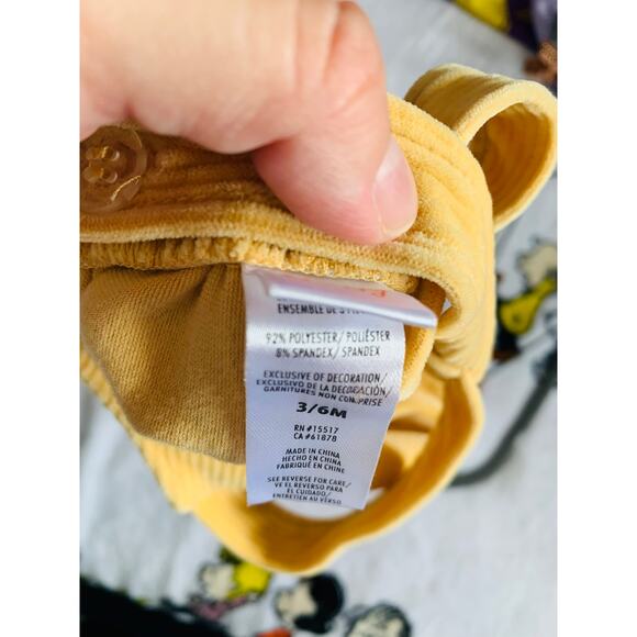 Disney Baby Minnie Mouse Soft Corduroy Jumper Dress Baby Girl size 3/6M - Picture 4 of 5